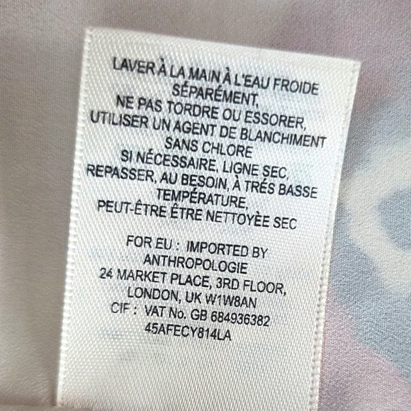 Anthropologie Vanessa Virginia Silk Maxi Dress Womens 2 Red Black Eclectic Artsy - Picture 11 of 12